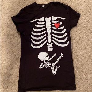 Halloween with baby skeleton 💀🧡